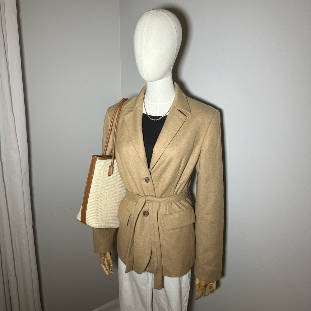 Tan wool blazer